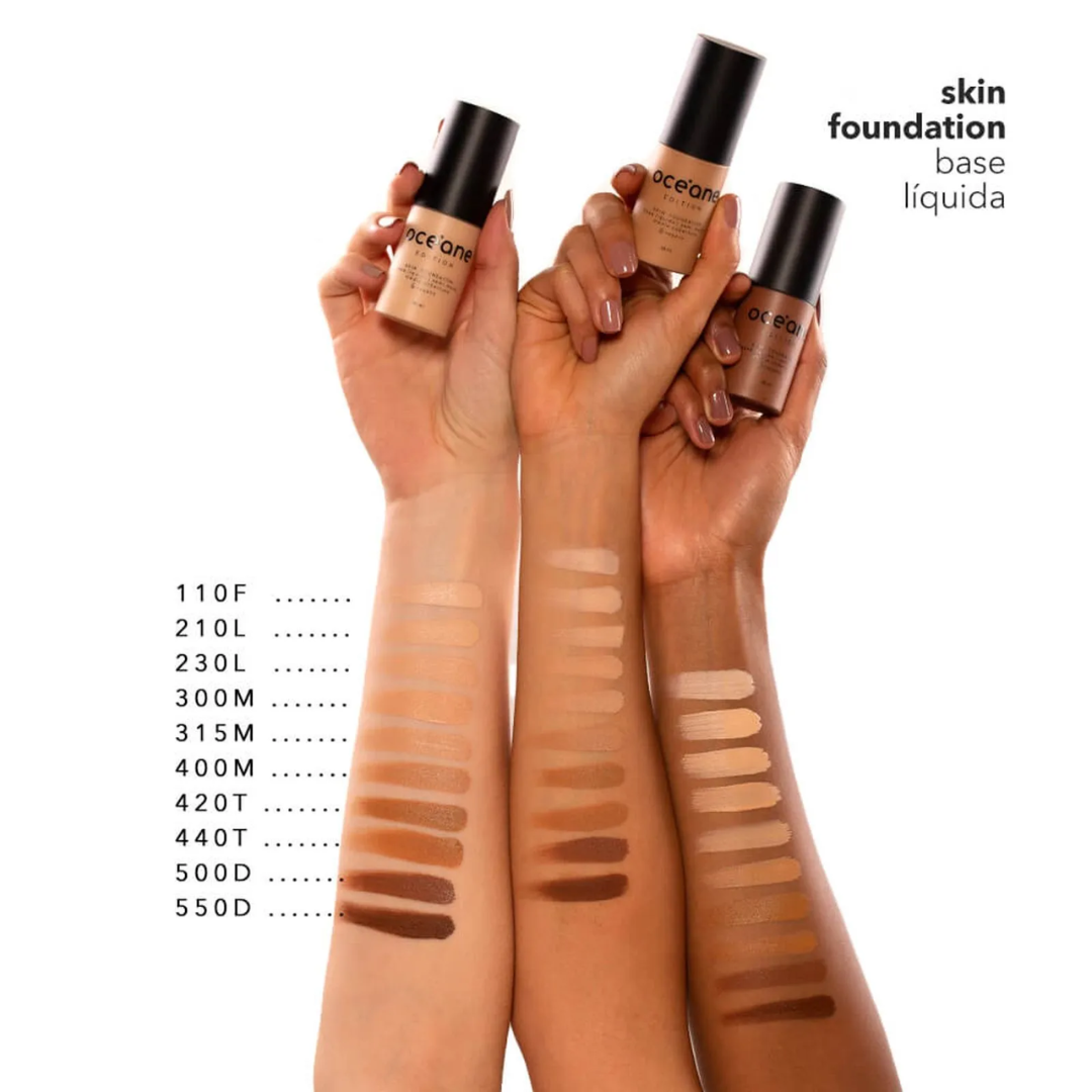 Base Líquida Semi-Matte Oceane Skin Foundation Océane Edition | 210L