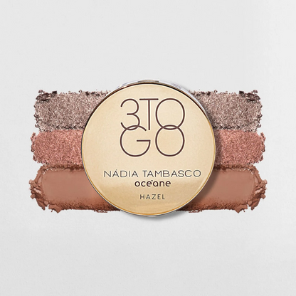 Trio de Sombras Nádia Tambasco By Océane 3 To Go Palette | Hazel