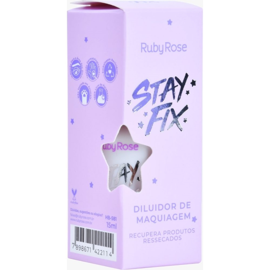 Diluidor de Maquiagem Ruby Rose Stay Fix 15ml