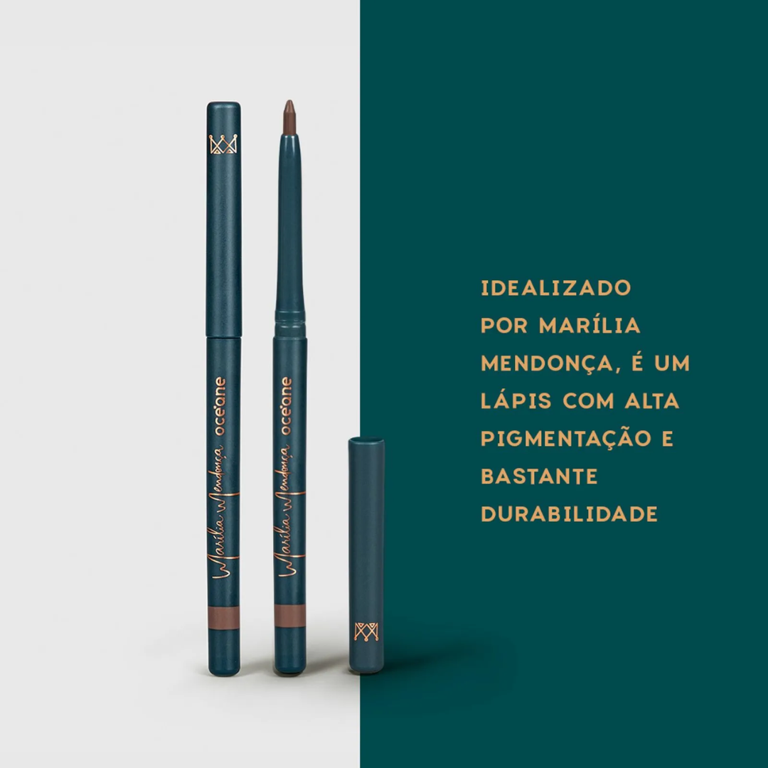 Lápis de Olhos Retrátil Marrom Escuro Marília Mendonça By Océane Eyeliner | Dark Brown