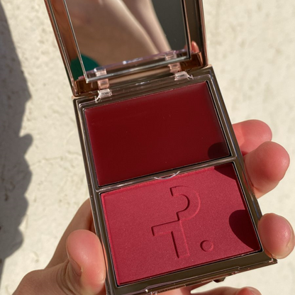 Blush Patrick Ta Major Beauty Headlines Double-Take Crème & Powder Blush | She's Wanted (Embalagem Arranhado)