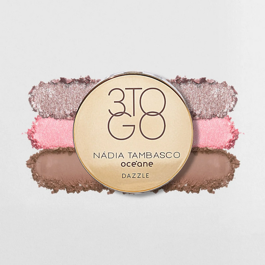 Trio de Sombras Nádia Tambasco By Océane 3 To Go Palette | Dazzle