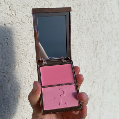 Blush Patrick Ta Major Beauty Headlines Double-Take Crème & Powder Blush | Just Enough (Embalagem Arranhado)